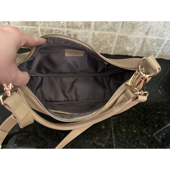 Pom Pom London TOFFEE Sutton Crossbody Sling Bag Dust Bag 2 Matching Straps - Picture 5 of 5